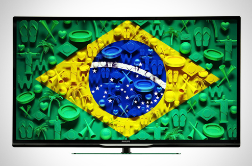 Une TV pour le foot : un écran LED 3D Philips