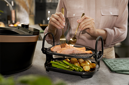 Avec le multicuiseur Air Cooker, on peut cuisiner à la vapeur !