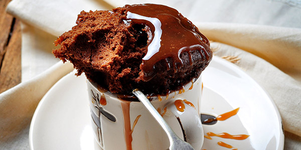 Mug cake gourmand au chocolat. 