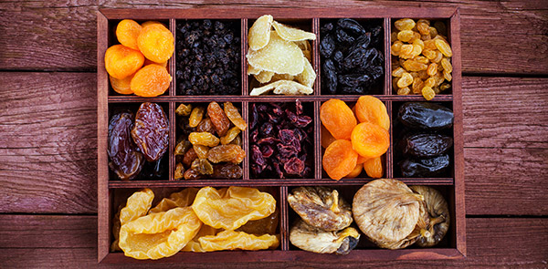 Conservez vos fruits séchés dans une boîte hermétique