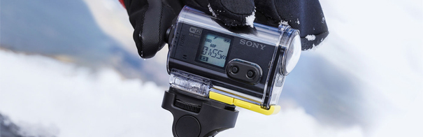 Fixation d'une Action Cam Sony sur un ski