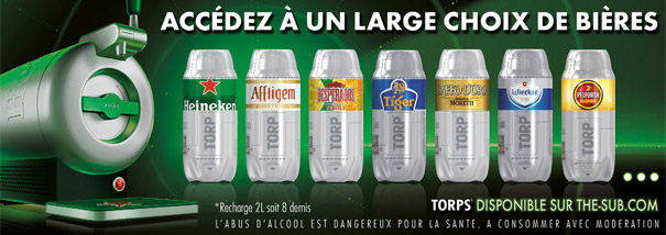 Choix des recharges de bière