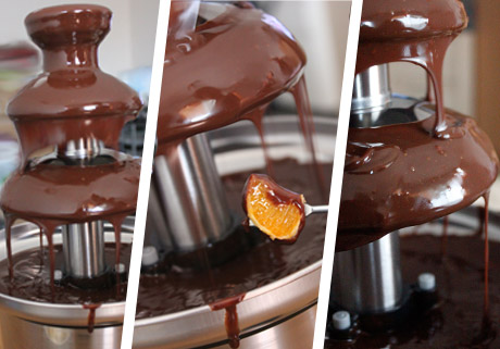 Fontaine de chocolat fondu