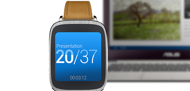 Vous pouvez utiliser la montre Asus Zenwatch comme télécommande pour vos présentations