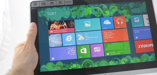 Le Acer P3 en mode tablette tactile
