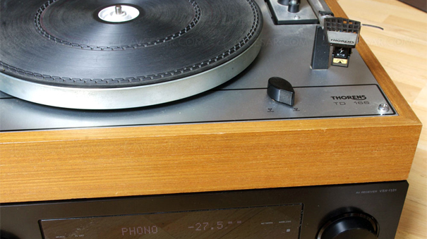 Le VSX1131 et l'écoute de vinyles via une ancienne platine disque