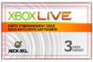MICROSOFT CARTE XBOX LIVE GOLD 3 MOIS