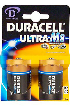 DURACELL 2 PILES R20