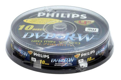 PHILIPS 10 DVD+RW