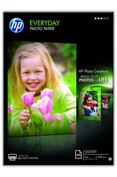 Papier d'impression HP PHOTO A4 170G 100F SEMI GLACE