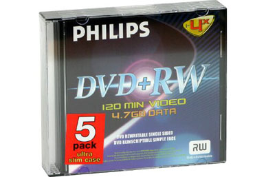 PHILIPS 5 DVD+RW