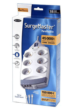 BELKIN PARAFOUDRE 6 PRISES + TEL