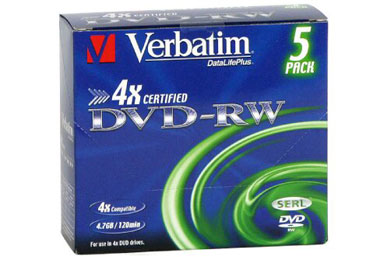 VERBATIM 5 DVD-RW