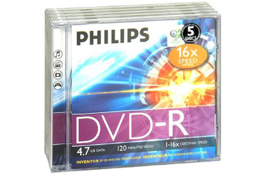 PHILIPS 5 DVD-R