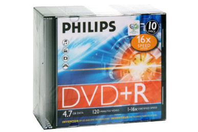 PHILIPS 10 DVD+R