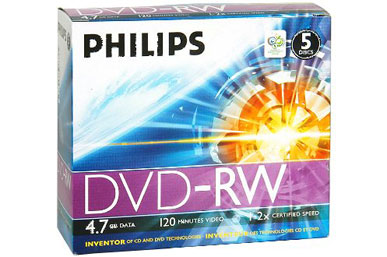 PHILIPS 5 DVD-RW