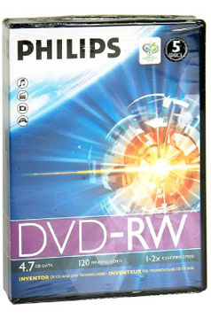 PHILIPS 5 DVD-RW