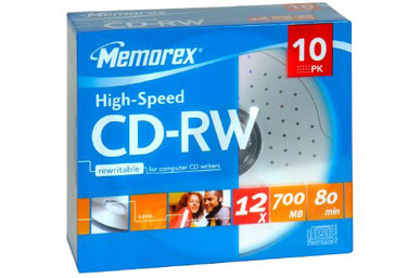 MEMOREX 10 CD-RW