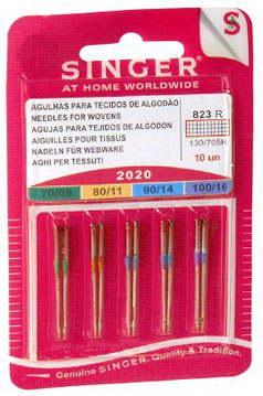 SINGER AIGUILLE TOUS TISSU X10