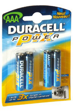 DURACELL PILE OXYHYDROXIDE LR03 X4