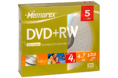 MEMOREX 5 DVD+RW