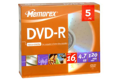 MEMOREX 5 DVD-R