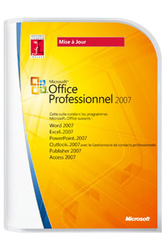 MICROSOFT MAJ OFFICE PROFESSIONNEL 2007