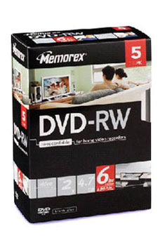 MEMOREX DV-RW 4,7G/ X5 X5