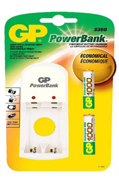 GP CHARGEUR MINI 2AAA 1000