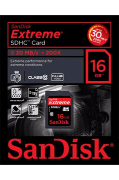 Carte SD SANDISK CARTM EXTREME SDHC