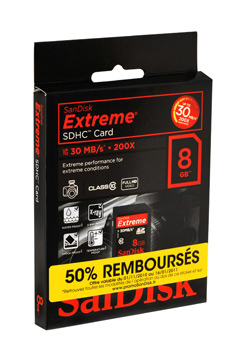 Carte SD SANDISK CARTM CL10 8G PROMDY