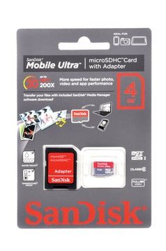 Carte SD SANDISK CARTM MICROSDU 4GB