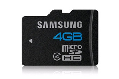 Carte SD SAMSUNG CARTM MIC ESS CL4 4G