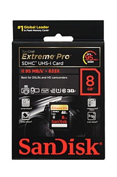 Carte SD SANDISK CARTM EXTPRO SDHC8GB
