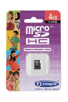 Carte SD INTEGRAL CARTM MICRO SD 4GB
