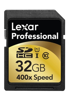Carte SD LEXAR MEDIA HC 400X 32GB - CL10