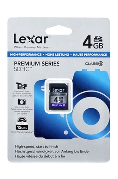 Carte SD LEXAR MEDIA SDHC 100X 4GB - CL 6