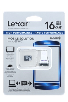 Carte SD LEXAR MEDIA MICRO SD 16GB - CL10
