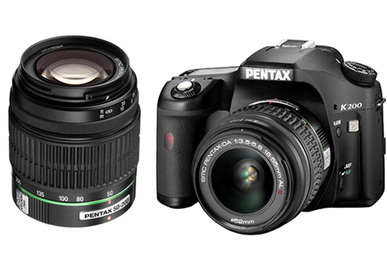 PENTAX K200D + 18-55 + 50-200 + KIT CHARGEUR