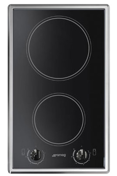 Table vitroc&eacute;ramique SMEG SE32CX CADRE INOX