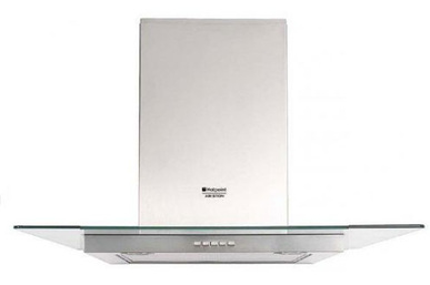 Hotte d&eacute;corative murale HOTPOINT HDS6TIX/HA INOX/VERR