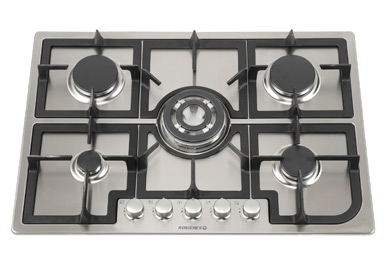 Table gaz ROSIERES RTG 75 SQFIN INOX