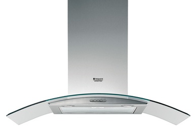 Hotte d&eacute;corative murale HOTPOINT HDA 9 T/HA INOX
