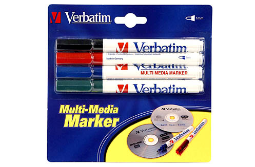 CD-R / CD-RW VERBTIM 4 feutres