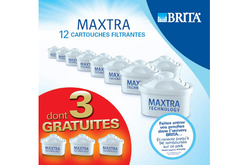 Cartouche filtre à eau BRITA CARTOUCHES MAXTRA 9+3 57.90 €