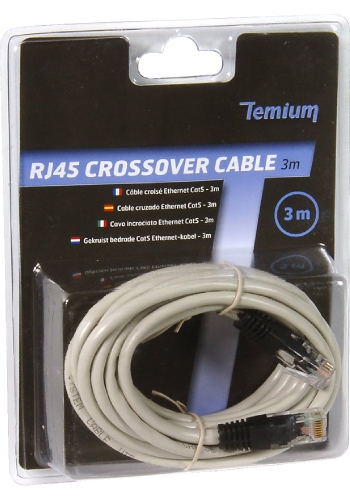 Connectique informatique temium rj45 croisÉ 3m Connectique informatique temium rj45 croisÉ 3m