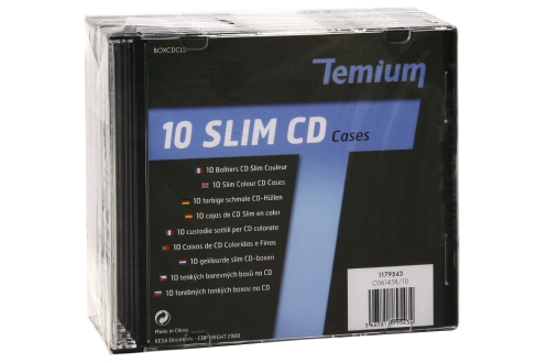 Rangement cd dvd temium cd slim x10 Rangement cd dvd temium cd slim x10