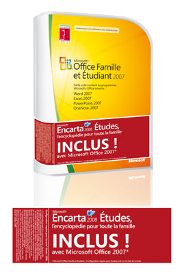 Bureautique MICROSOFT OFFICE 07 + ENCARTA 08