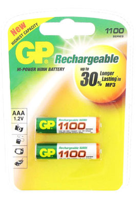 Pile rechargeable GP NM1100 LR03 X2