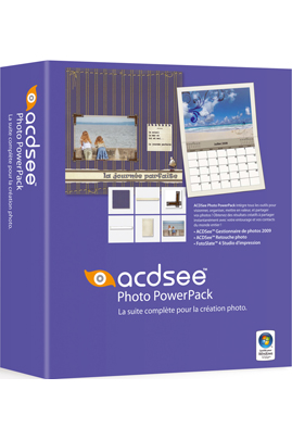 Logiciel photo / vidéo AVANQUEST ACDSEE 09 POWERPACK-Restez organisé, améliorez et optimisez vos clichés / Créez et imprimez facilement vos photos / Partage instantané avec vos amis et la famille